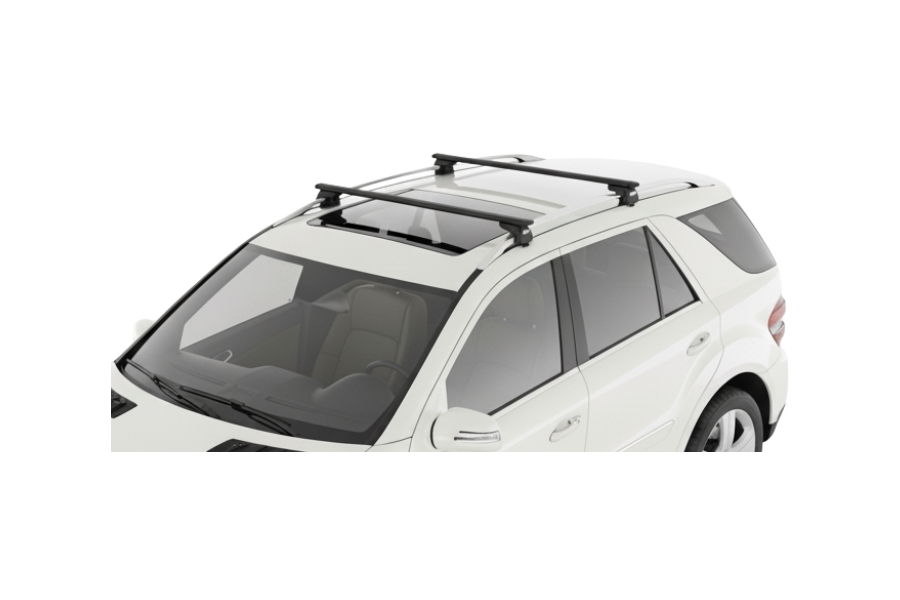 Barras THULE EVO WingBar para autos MERCEDES BENZ M-Class (W164) 2005 a 2011 negro