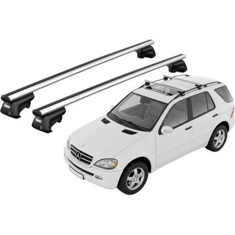 Barras THULE SmartRack XT AluBar para autos MERCEDES BENZ M-Class (W163) 2002 a 2005
