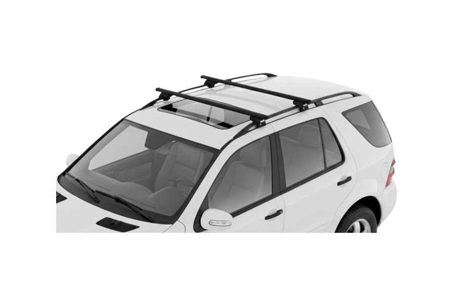 Barras THULE EVO SquareBar para autos MERCEDES BENZ M-Class (W163) 2002 a 2005
