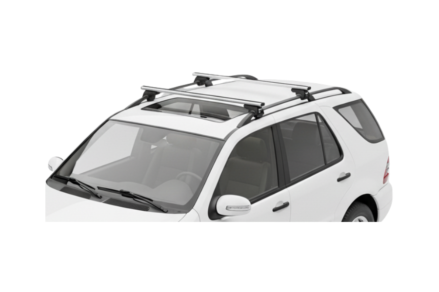 Barras THULE SmartRack XT AluBar para autos MERCEDES BENZ M-Class (W163) 1998 a 2001
