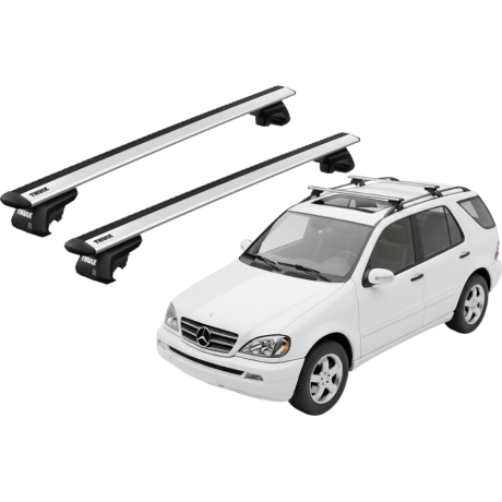 Barras THULE EVO WingBar para autos MERCEDES BENZ M-Class (W163) 1998 a 2001