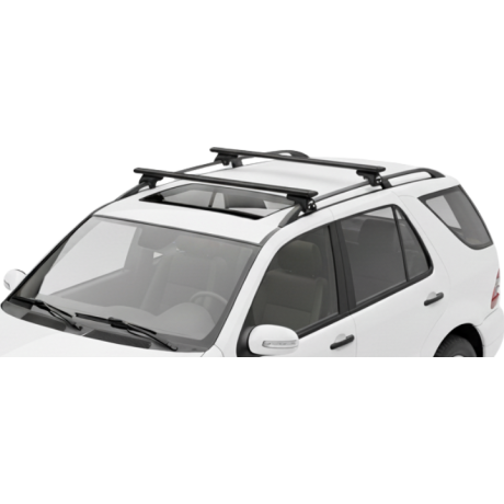 Barras THULE EVO WingBar para autos MERCEDES BENZ M-Class (W163) 1998 a 2001 negro