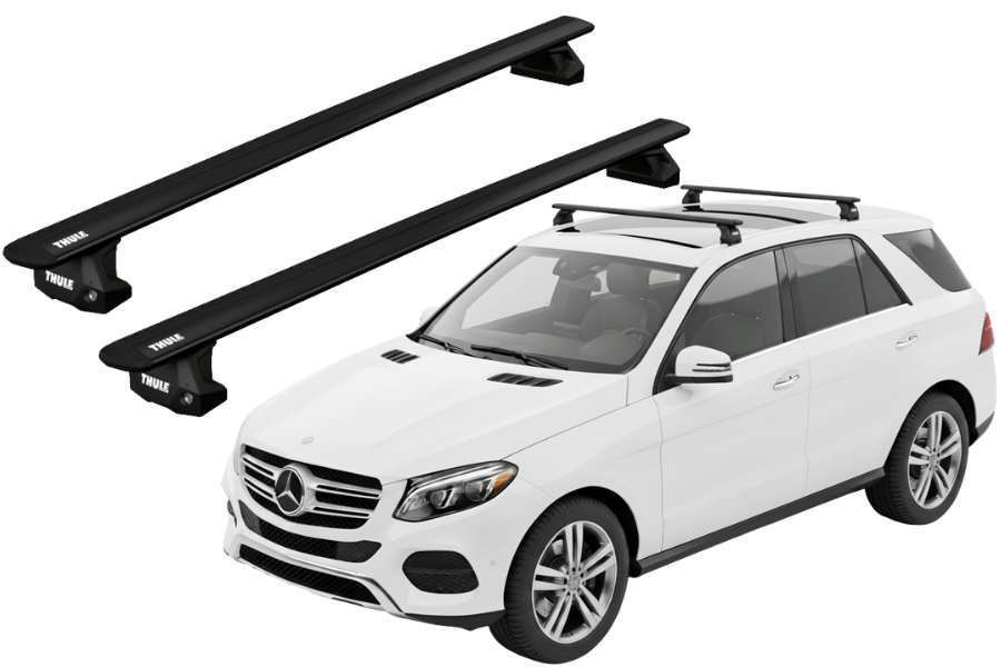 Barras THULE EVO WingBar para autos MERCEDES BENZ GLE (C292) desde 2015-2019 negro