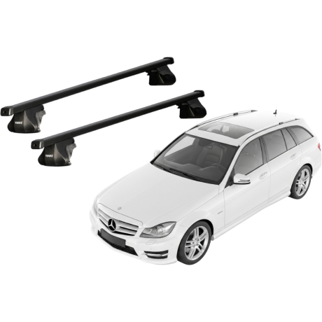 Barras THULE SmartRack para autos MERCEDES BENZ C-Class (W204) 2007 a 2014