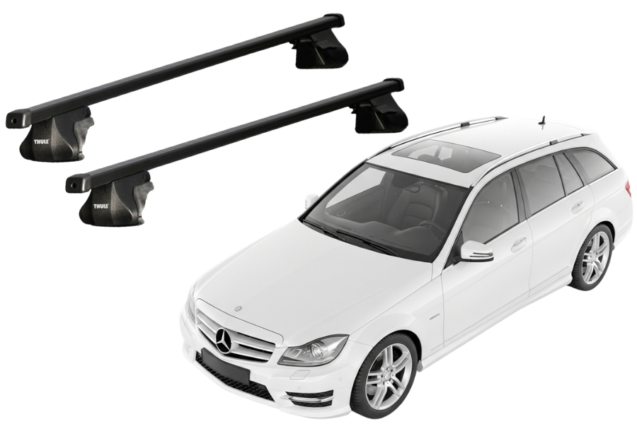 Barras THULE SmartRack para autos MERCEDES BENZ C-Class (W204) 2007 a 2014