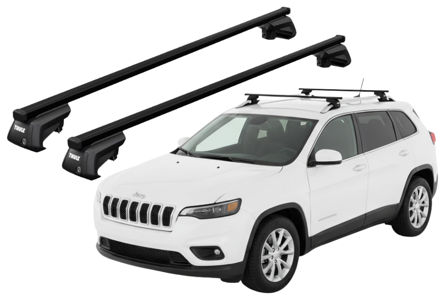 Barras THULE EVO SquareBar para autos JEEP Cherokee 2014 a 2020