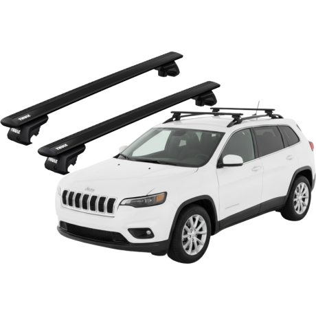 Barras THULE EVO WingBar para autos JEEP Cherokee 2014 a 2020 negro