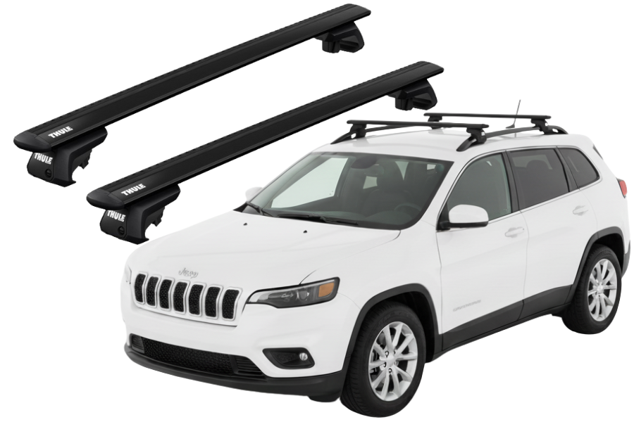 Barras THULE EVO WingBar para autos JEEP Cherokee 2014 a 2020 negro