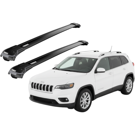 Barras THULE EDGE para autos JEEP Cherokee desde 2014 al 2020 negro