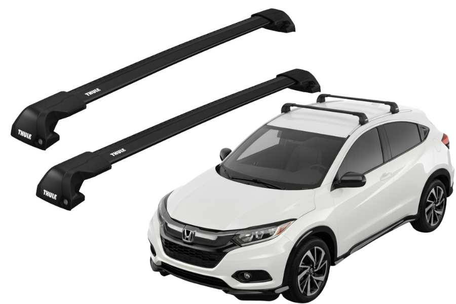 Barras THULE EDGE Flush para autos HONDA Vezel 2014 a 2021 negro