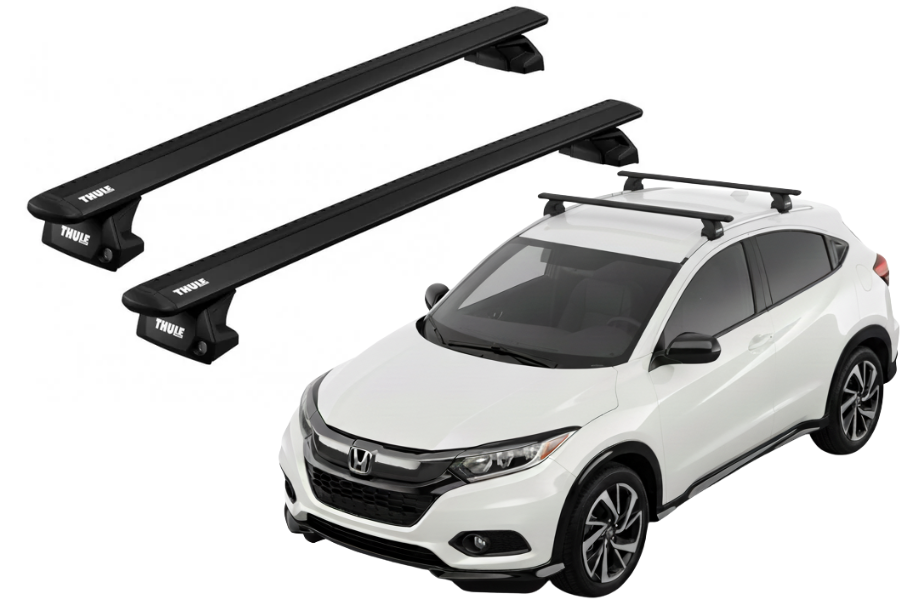 Barras THULE EVO WingBar para autos HONDA Vezel 2014 a 2021 negro