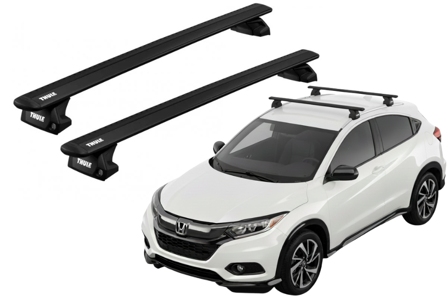 Barras THULE EVO WingBar para autos HONDA HR-V 2015 a 2021 negro