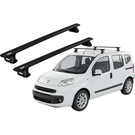 Barras THULE EVO WingBar para autos FIAT Fiorino desde 2008-2017 negro