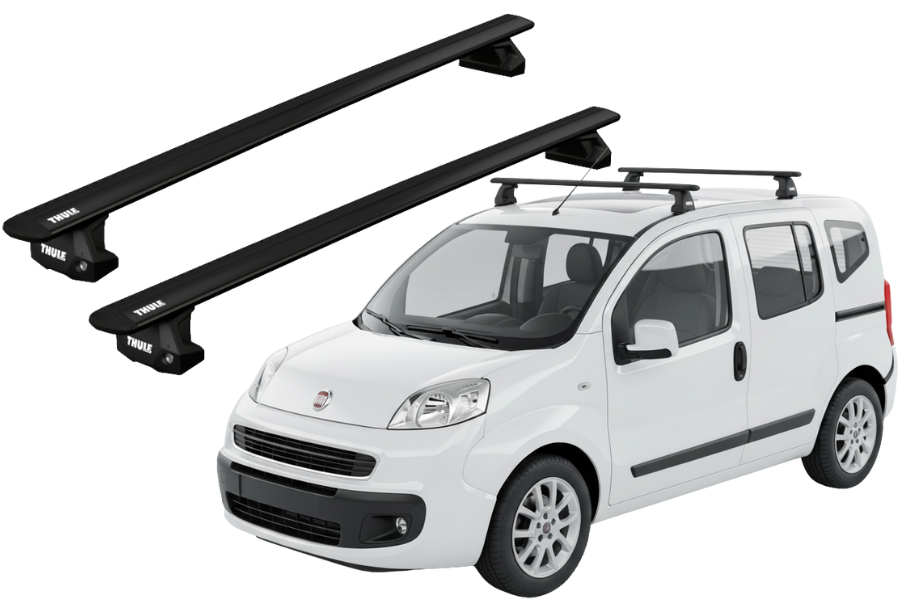 Barras THULE EVO WingBar para autos FIAT Fiorino desde 2008-2017 negro