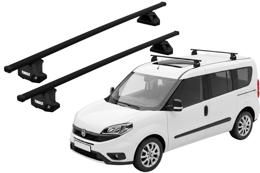 Barras THULE EVO SquareBar para autos FIAT Doblo desde 2010-2022