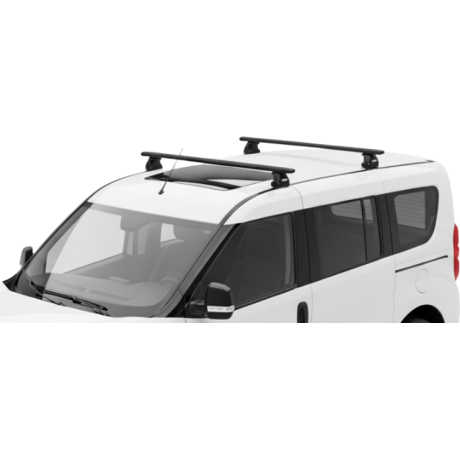 Barras THULE EVO WingBar para autos FIAT Doblo desde 2010-2022 negro