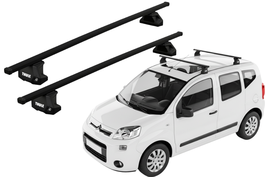 Barras THULE EVO SquareBar para autos CITROEN Nemo 2008 a 2014