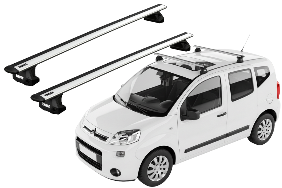 Barras THULE EVO WingBar para autos CITROEN Nemo 2008 a 2014