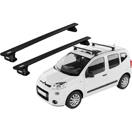 Barras THULE EVO WingBar para autos CITROEN Nemo 2008 a 2014 negro