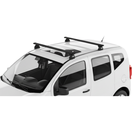 Barras THULE EVO WingBar para autos CITROEN Nemo 2008 a 2014 negro