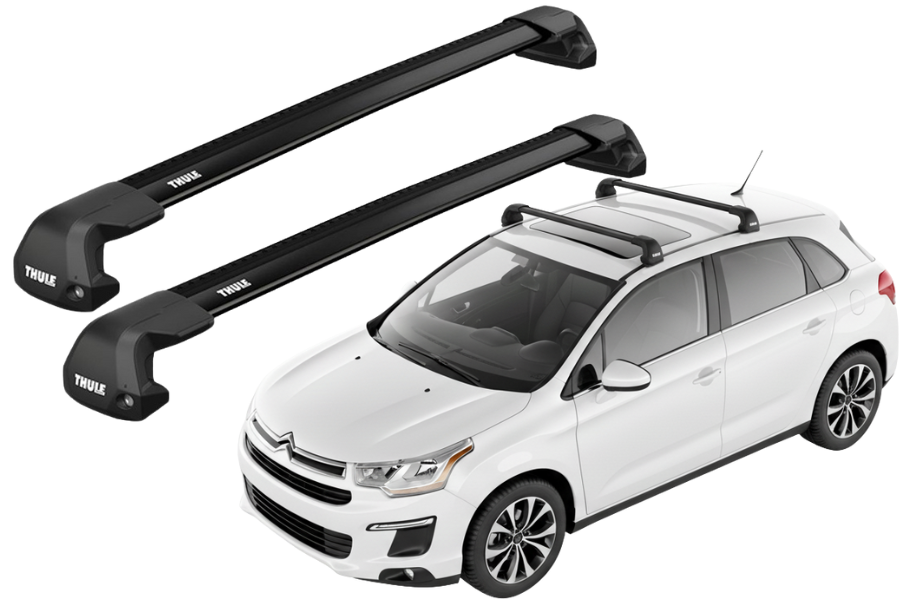 Barras Thule CITROEN C4 Aircross 12-18 PF / EDGE Flush BLACK