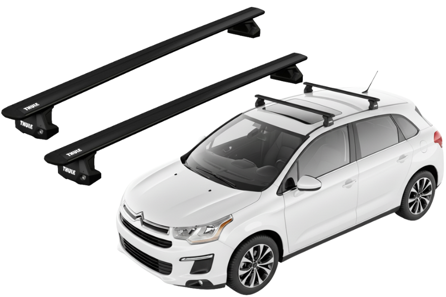 Barras Thule CITROEN C4 Aircross 12-18 PF / WingBar EVO BLACK