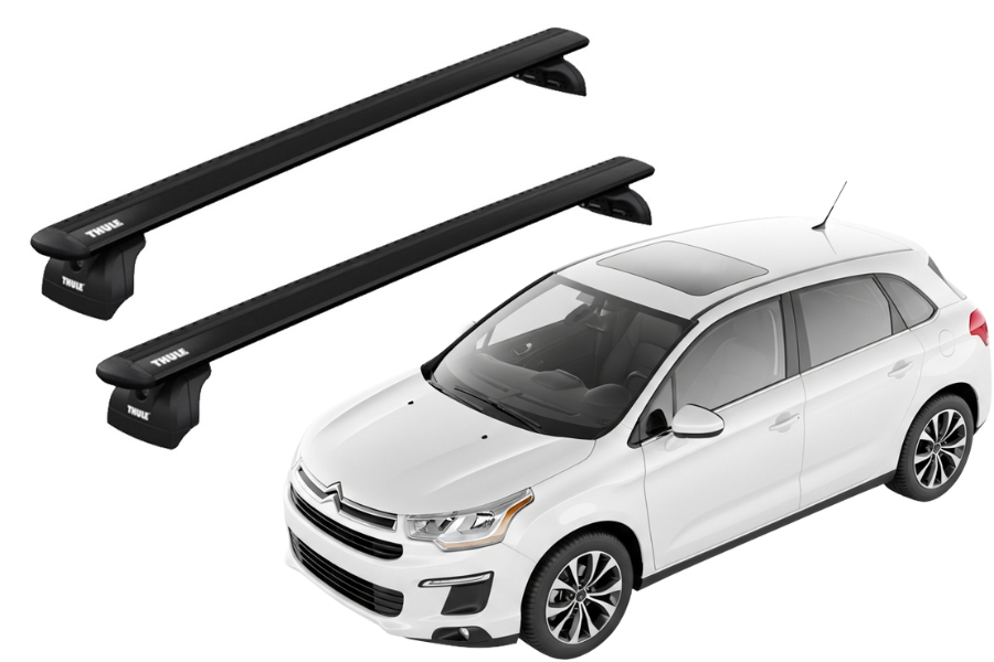 Barras THULE WingBar para autos CITROEN C4 Aircross desde 2012 al 2018 negro