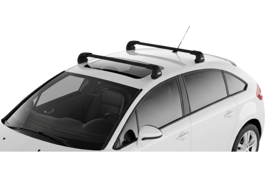 Barras THULE EDGE FLUSH para autos CITROEN C4 2005 a 2010 negro