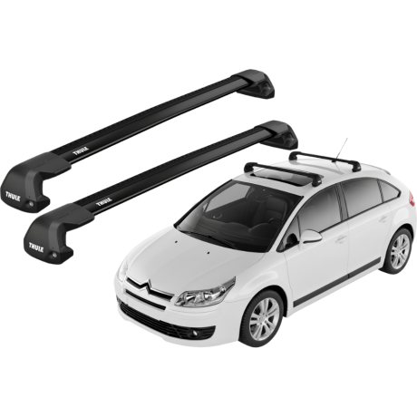 Barras THULE EDGE FLUSH para autos CITROEN C4 2005 a 2010 negro