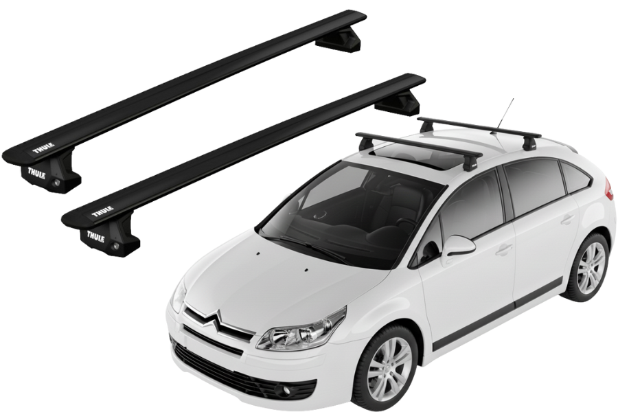 Barras Thule CITROEN C4 05-10 PF / WingBar EVO BLACK