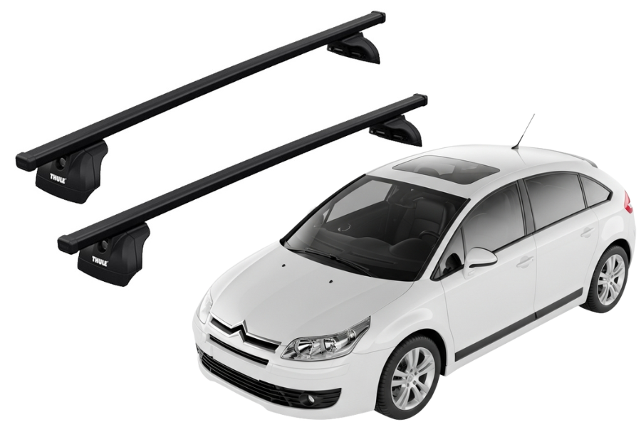 Barras THULE SquareBar para autos CITROEN C4 2005 a 2010