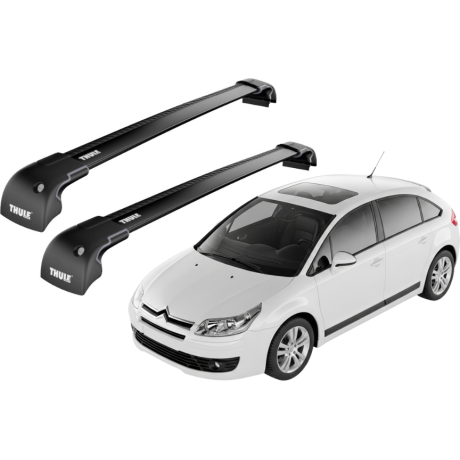 Barras THULE EDGE para autos CITROEN C4 2005 a 2010 negro
