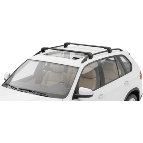 Barras THULE EDGE Flush para autos BMW X5 de 2008 a 2013 negro