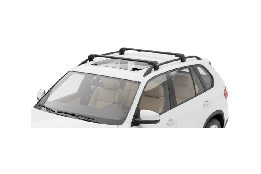 Barras THULE EDGE Flush para autos BMW X5 de 2008 a 2013 negro