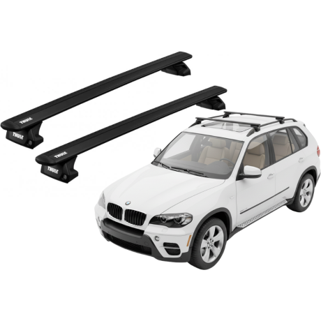 Barras THULE EVO WingBar para autos BMW X5 2008 a 2013 negro