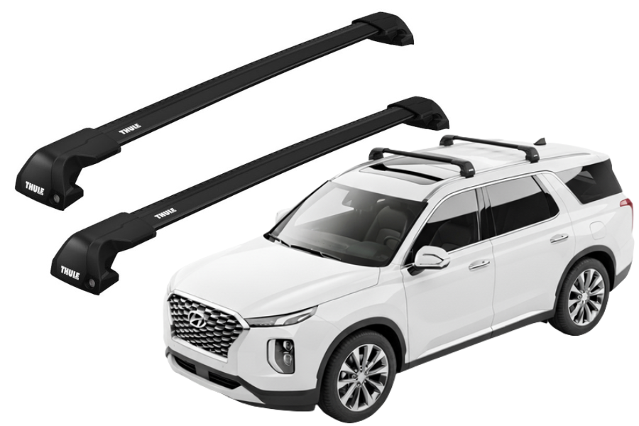 Barras THULE EDGE Flush para autos HYUNDAI Palisade desde 2019 negro
