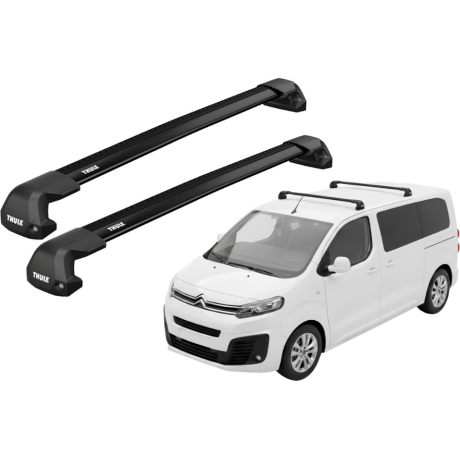 Barras THULE EDGE Flush para Van CITROEN SpaceTourer desde 2016 a 2023 negro