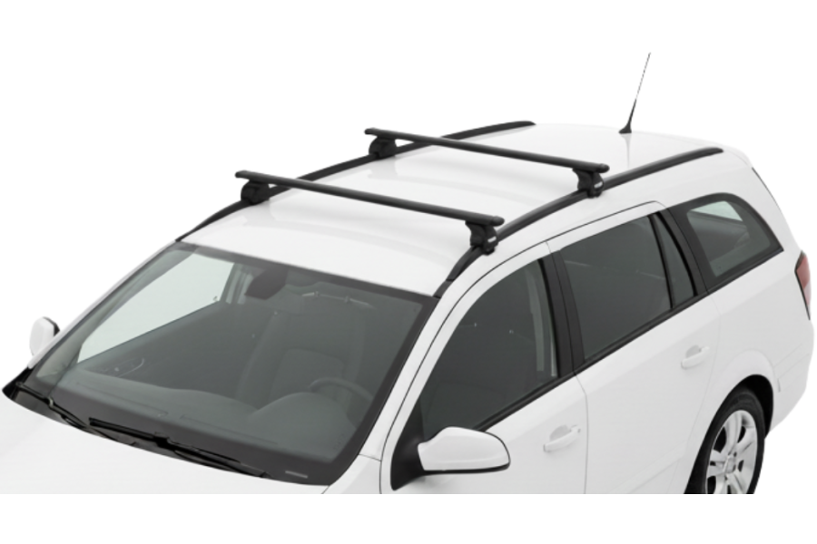 Barras THULE EVO WingBar para autos OPEL Astra 2004 a 2006 negro