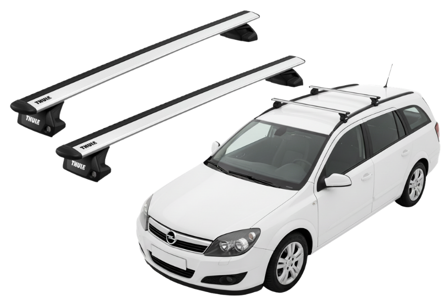 Barras THULE EVO WingBar para autos OPEL Astra 2004 a 2006