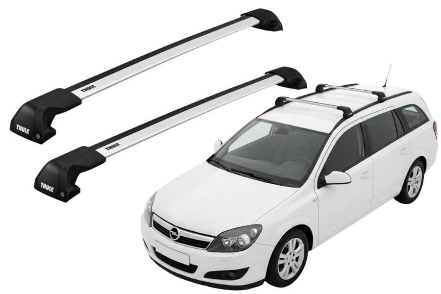 Barras THULE EDGE Flush para autos OPEL Astra 2004 a 2006