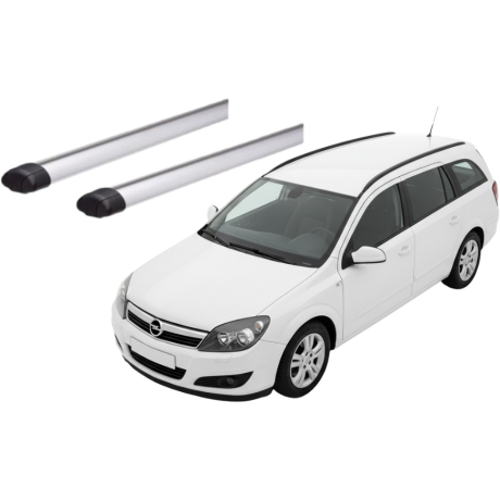 Barras THULE EVO AeroBar para autos OPEL Astra 2004 a 2006 negro