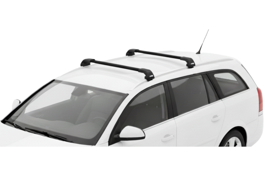 Barras THULE EDGE Flush para autos OPEL Vectra 2003 a 2008 negro