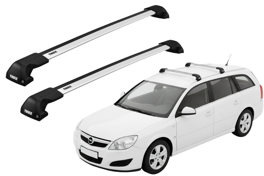 Barras THULE EDGE Flush para autos OPEL Vectra 2003 a 2008