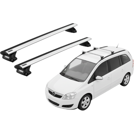 Barras THULE EVO WingBar para autos OPEL Zafira 2005 a 2006