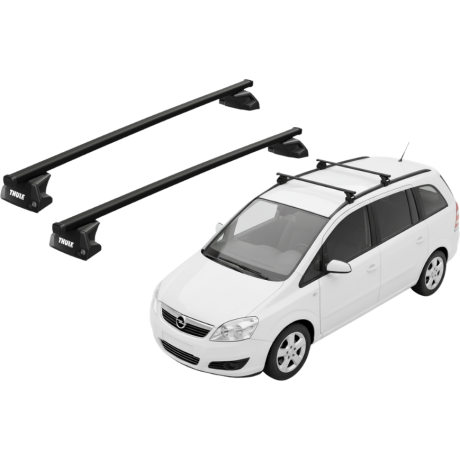 Barras THULE EVO SquareBar para autos OPEL Zafira 2005 a 2006