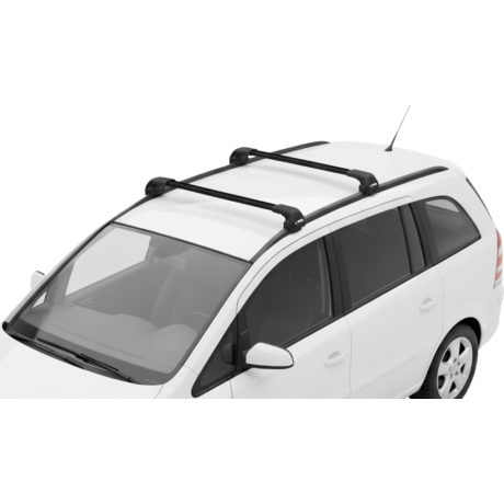Barras THULE EDGE Flush para autos OPEL Zafira 2005 a 2006 negro