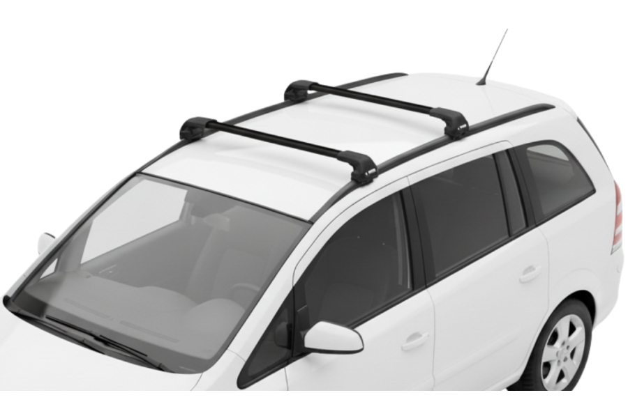 Barras THULE EDGE Flush para autos OPEL Zafira 2005 a 2006 negro