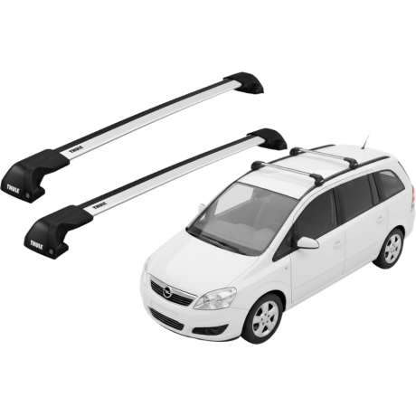 Barras THULE EDGE Flush para autos OPEL Zafira 2005 a 2006
