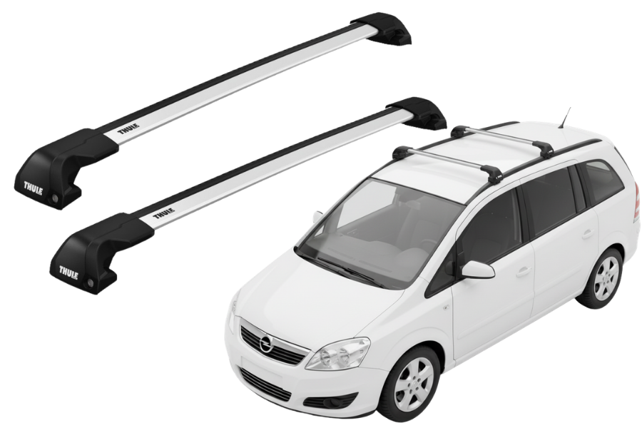 Barras THULE EDGE Flush para autos OPEL Zafira 2005 a 2006