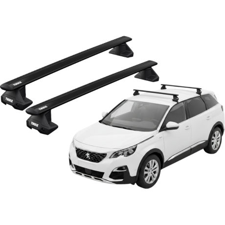 Barras THULE EVO WingBar para autos PEUGEOT 5008 desde 2017-2023 negro